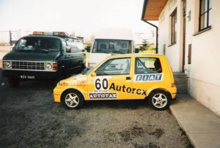Jacek Sikora i Marek Kaczmarek - Fiat Cinquecento Sporting.